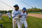 Baseball vs Babson  Wheaton College Baseball players celebrate their victory over Babson to win the NEWMAC Championship for the third year in a row. - (Photo by Keith Nordstrom) : Wheaton, baseball, NEWMAC